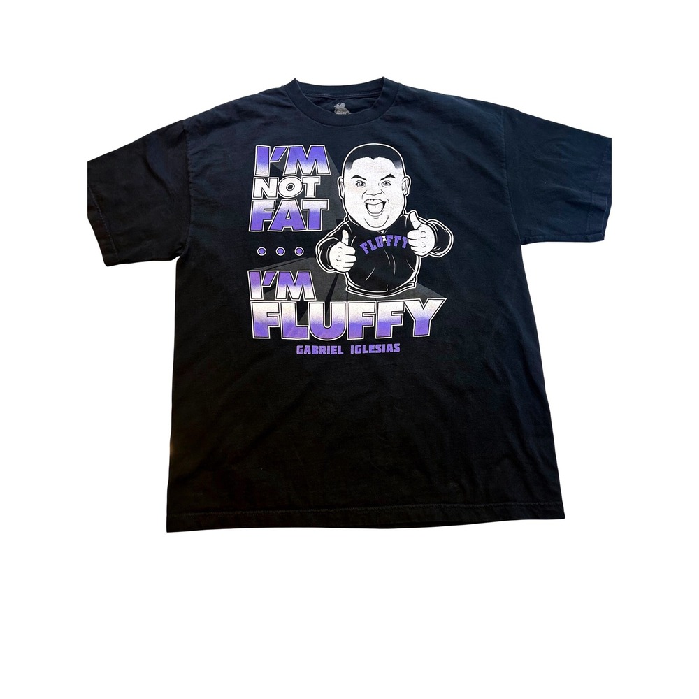 Gabriel Iglesias Im Not Fat Im Fluffy Stand-Up Revolution Tour Shirt Black XL